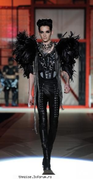 bill kaulitz, manechin ocazie saptamana modei milano